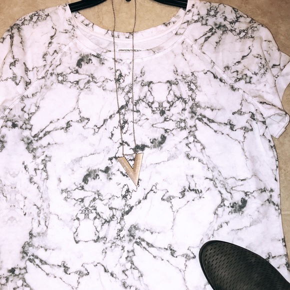 { Marble Short Sleeve Tee } - Picture 2 of 4